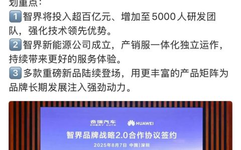 智界宣布獨立運營，砸百億組建5000人團隊